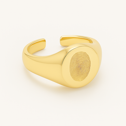 His Impression Circle Ring