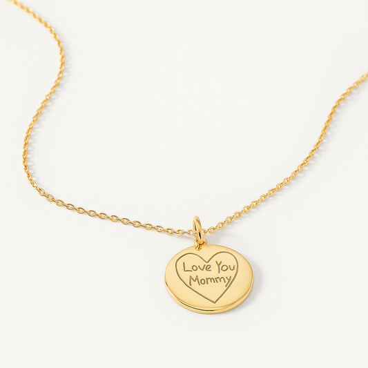 The Inscription Circle Necklace