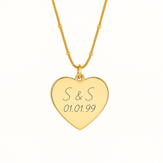 The Inscription Heart Necklace
